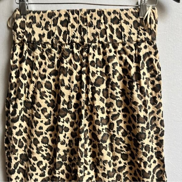 Zara Leopard pull on trouser joggers Sz M - Picture 3 of 11